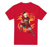 Avatar: The Last Airbender Flame Burst Maglietta Zuko Uomo (TV6539)