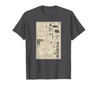 Avatar: The Last Airbender General Iroh Info Poster Maglietta, Uomo, Grigio Scuro, 5XL