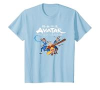 Avatar: The Last Airbender Group Shot Maglietta, Bambini, Celeste, 10 Anni