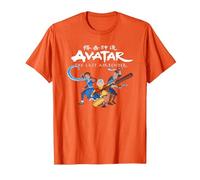 Avatar: The Last Airbender Group Shot Maglietta, Uomo, Arancio, M