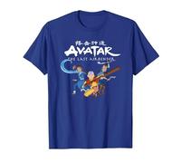 Avatar: The Last Airbender Group Shot Maglietta, Uomo, Blu Reale, M
