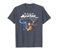 Avatar: The Last Airbender Group Shot Maglietta, Uomo, Pervinca, 5XL