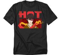 Avatar The Last Airbender Hot Zuko T-Shirt Uomo Nero Manica Corta Cotone