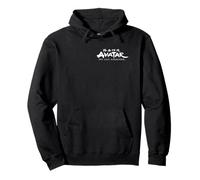 Avatar: The Last Airbender Kanji Logo in White Left Chest Felpa con Cappuccio