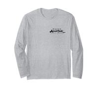 Avatar: The Last Airbender Left Chest Kanji Logo in Black Maglia a Manica