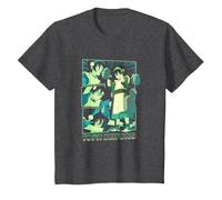 Avatar: The Last Airbender Toph Beifong Earthbending Master Maglietta, Bambini, Grigio Scuro, 8 Anni