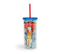 Avatar: The Last Airbender Trio Fiera Coppa con Coperchio E Paglia 591ml