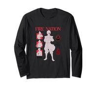 Avatar The Last Airbender Zuko Azula Mai Ty Lee Portrait Maglia a Manica