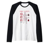 Avatar The Last Airbender Zuko Azula Mai Ty Lee Portrait Maglia con Maniche Raglan
