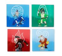 Avatar: The Ultimo Airbender Personaggi Vetro Sottobicchieri Set Di 4