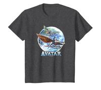 Avatar: The Way of Water Banshee Flight Water Circle Maglietta, Bambini, Grigio Scuro, 8 Anni