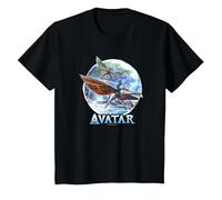 Avatar: The Way of Water Banshee Flight Water Circle Maglietta, Bambini, Nero, 2 Anni