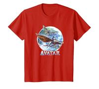 Avatar: The Way of Water Banshee Flight Water Circle Maglietta, Bambini, Rosso, 8 Anni