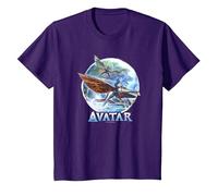 Avatar: The Way of Water Banshee Flight Water Circle Maglietta, Bambini, Viola, 8 Anni