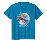 Avatar: The Way of Water Banshee Flight Water Circle Maglietta, Bambini, Zaffiro, 8 Anni