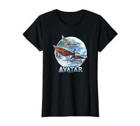 Avatar: The Way of Water Banshee Flight Water Circle Maglietta, Donna, Nero, XS