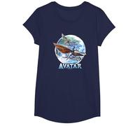 Avatar: The Way of Water Banshee Flight Water Circle Maglietta, Ragazze, Navy, L