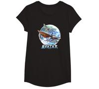Avatar: The Way of Water Banshee Flight Water Circle Maglietta, Ragazze, Nero, L