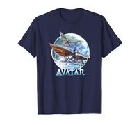 Avatar: The Way of Water Banshee Flight Water Circle Maglietta, Uomo, Navy, 4XL