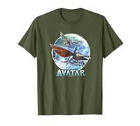 Avatar: The Way of Water Banshee Flight Water Circle Maglietta, Uomo, Oliva, L