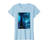Avatar: The Way of Water Neytiri Na'vi Underwater Half Face Maglietta, Donna, Celeste, L