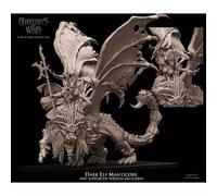 Avatars of wars - Elfi neri - Elfo nero Signore uomo su Manticora - Prin 3D