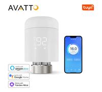 AVATTO Tuya 1-6PCS WIFI TRV Valvola attuatore termostatico per radiatore Regolatore di temperatura intelligente Funziona con Alexa Google Home