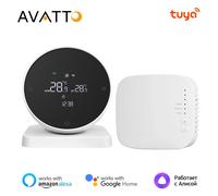 AVATTO Tuya WiFi Termostato Intelligente, Ricevitore Wireless RF Regolatore di Temperatura, Per Caldaia Acqua Gas Supporto Alexa Google Casa