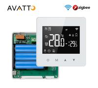 AVATTO Tuya WiFi/ZigBee Batteria a bassa potenza Termostato intelligente Regolatore di temperatura per caldaia a gas acqua per Alexa Google Home Alice