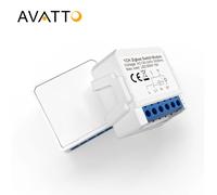AVATTO ZigBee Tuya 1/2/3/4 Gang Mini Smart Switch Interruttori della luce fai da te Modulo Controllo bidirezionale Funziona con Alexa Alice Google Home