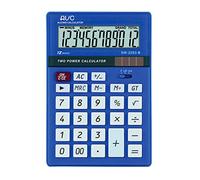 AVC Calcolatrice da Tavolo 12 Cifre, Formato 105x152x38 mm, Big Digit, Doppia Alimentazione, Colore Blu