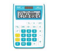 AVC Calcolatrice da Tavolo 12 Cifre, Formato 86x117x25 mm, Big Digit, Doppia Ali