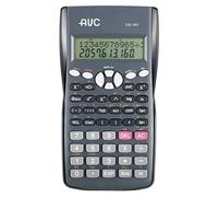 AVC Calcolatrice Scientifica 10+2 Cifre, 240 Funzioni, Display 2 Linee e Custodia Rigida, Colore Nero