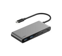 Belkin Hub USB-C a 7 Porte con HDMI 2.0 4K a 60Hz, Lettore di Schede SD e MicroSD, PD 100W, Trasferimenti Dati Rapidi Fino a 5Gbps, Adattatore USBC Multiporta per MacBook, iPad Pro, Chromebook, Grigio