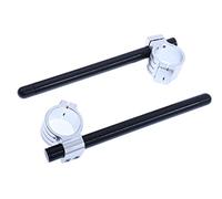 avdb-moto Coppia semimanubri/bracciali da 45 mm + tubi Compatibile con CBR 600 RR PC37 2003-2004, CBR 900RR SC28 SC33 1992-1999 (NERO)
