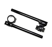 avdb-moto Coppia semimanubri rialzati e inclinabili/bracciali da 50 mm + tubi Compatibile con CBR 900RR 929 954 2000-2003, CBR 1000RR 2004-2015, VTR 1000 SP1 SP2 2000-2006, HORNET 600 2005-2014 (NERO)
