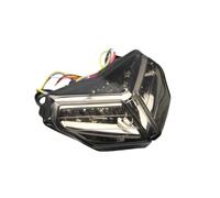 aVDB-moto Fanale Posteriore/Luce Stop LED compatibile con DUCATI SBK 1098 H7 2007-2009, SBK 1198 H7 2009-2011, SBK 848 H6 2008-2012 + Frecce Integrate (Fumè Scuro)