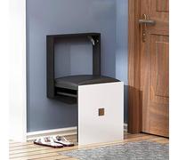 Avdnrya Sgabello per cambio scarpe all'ingresso, sedile pieghevole da doccia in legno, panca da bagno, sgabello da bagno di fascia alta, sedia da ingresso, sgabello pieghevole invisibile per uso