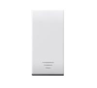 10 PEZZI PULSANTE TASTO CON GEMMA BIANCO 1 MODULO 10A ILLUMINABILE AVE 441005