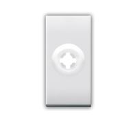 AVE 441008 Uscita con serracavo, Domus S44, colore RAL 9010 - finitura lucida - 1 Modulo