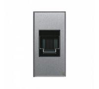 AVE 443024 PRESA RJ11 MORSETTI A VITE SERIE ALLUMIA GRIGIO TECH 1 MODULO