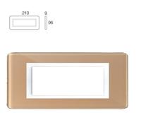 AVE 44P07BEL PLACCA IN TECNOPOLIMERO PERSONAL44 BEIGE LUCIDO 7MOD CON CORNICETTA
