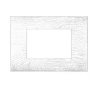 Placca Ave YOUNG44 colore bianca 3D 3 posti 44PJ03B/3D