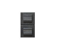 AVE 45355 DOPPIO PULSANTE 1P 10A NA SERIE NOIR SISTEMA 45 1 MODULO