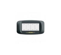 AVE 45PB94GF PLACCA BANQUISE ILLUMINABILE GRAFITE 3 MODULI SISTEMA 45 PRESS.