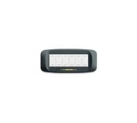 Ave 45PB96GF placca 6 moduli Banquise illuminabile grafite metallo pressofuso