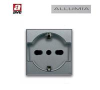 Presa Schuko Ave Allumia Sistema 44 Uuniversale Unel Bipasso 10/16A 443090/15TS