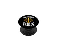 AVE CHRISTUS REX - Croce cattolica di Gerusalemme PopSockets PopGrip Adesivo