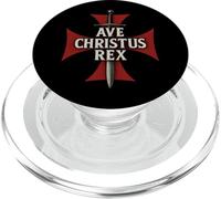 AVE CHRISTUS REX - Croce Templare PopSockets PopGrip per MagSafe