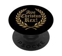 AVE CHRISTUS REX - Guerriero di Dio PopSockets PopGrip Adesivo